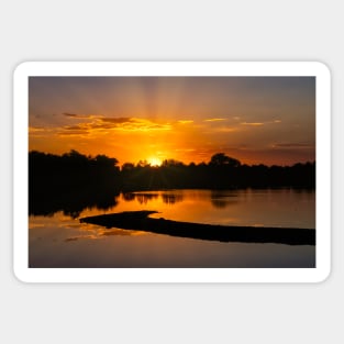 Sunrise Over Wheat Ridge, Colorado Sticker